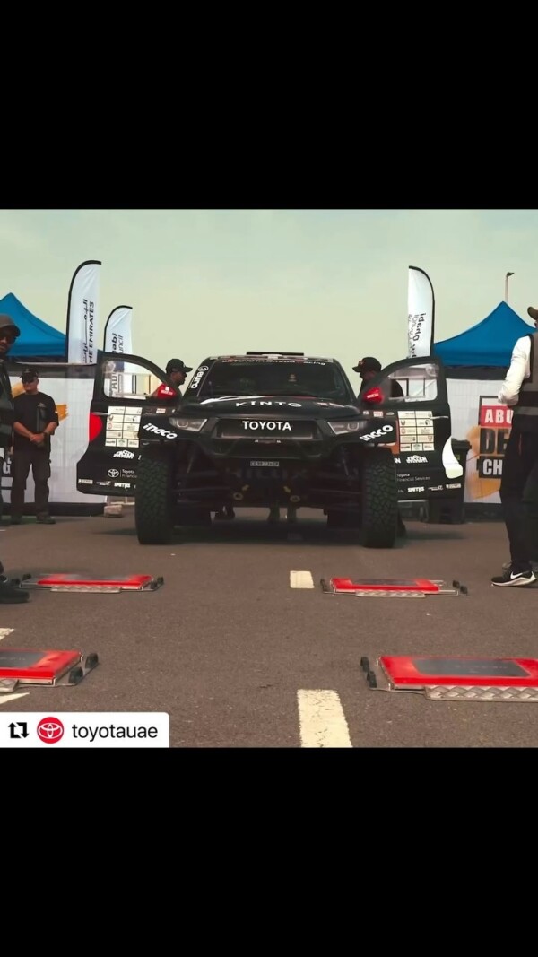 .
Thanks to our Automotive Partner toyotauae alfuttaimauto for their support during the 33rd edition of the Abu Dhabi Desert Challenge. We had the strongest and most reliable fleet of cars ???? to help us deliver yet another fantastic event ?⭐️ Repost toyotauae・・・
Wrapping up the Abu Dhabi Desert Challenge 2024 with electrifying moments! ? Big shoutout to Toyota Gazoo Racing team for securing P3, celebrated at the Abu Dhabi Energy Center. ??

Toyota ToyotaUAE AbuDhabiDesertChallenge ADDC2024
 
نستعيد معكم أهم اللحظات من بطولة تحدي أبوظبي الصحراوي ٢٠٢٤ التي عشنا معها لحظات مثيرة. نهنئ فريق تويوتا جازو للسباقات على تحقيقهم المركز الثالث، حيث تم تتويجهم خلال حفل تسليم الجوائز في مركز أبوظبي للطاقة.

تويوتا تويوتا_الإمارات
